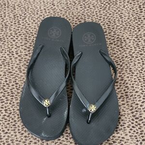 Tory Burch Black Flip Flops